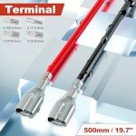 QTEATAK Double Head Spade Terminal Assortment Kit