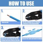 Aikoolwer Ratcheting Crimping Tool Kit for Connectors