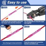 Kevenry 280 PCS Waterproof Heat Shrink Connectors