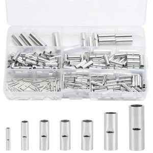 284PCS Non-Insulated Butt Connectors Kit for Wiring