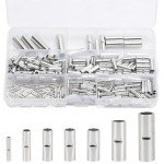 284PCS Non-Insulated Butt Connectors Kit for Wiring
