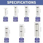 284PCS Non-Insulated Butt Connectors Kit for Wiring