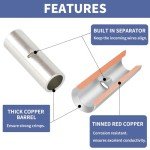 284PCS Non-Insulated Butt Connectors Kit for Wiring