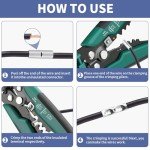 284PCS Non-Insulated Butt Connectors Kit for Wiring