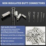 284PCS Non-Insulated Butt Connectors Kit for Wiring