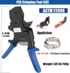 WHK PEX Crimping Tool for Stainless Steel Rings