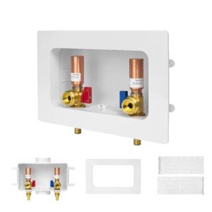 GUOFIS Washer Outlet Box with Center Drain - 2-Pack