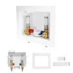5-Pack Washing Machine Outlet Box with Hammer Arrestor