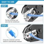 Plustool Ratcheting Crimping Tool for Electrical Connectors