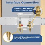 5-Pack Washing Machine Outlet Box with Hammer Arrestor