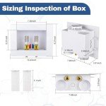 GUOFIS 20-Pack Washing Machine Outlet Boxes