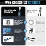 SWANSOFT 6 Ton Electric Hydraulic Crimping Tool