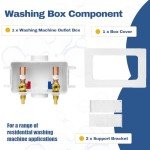 GUOFIS Washing Machine Outlet Box - 2 Pack