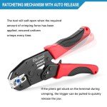 Plustool Ratcheting Crimping Tool for Electrical Connectors