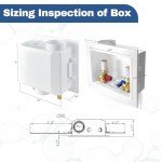 GUOFIS 50-Pack Laundry Washer Outlet Box Set