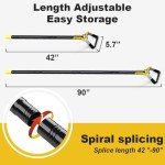 Adjustable Heavy-Duty Long-Handle Garden Hoe