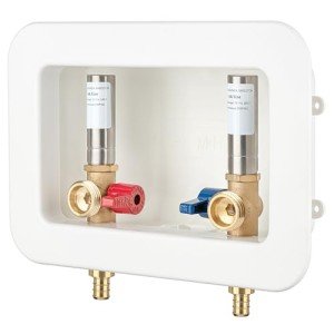 Lidertik Washing Machine Outlet Box with Hammer Arrestors