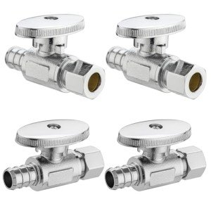 10-Pack Lingmfg Straight Angle Shut Off Valve 1/2