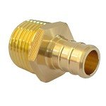 5-Pack Brass PEX Male Adapter Fittings