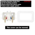 Lidertik Washing Machine Outlet Box with Hammer Arrestors