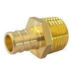 5-Pack Brass PEX Male Adapter Fittings