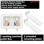 Lidertik Washing Machine Outlet Box with Hammer Arrestors