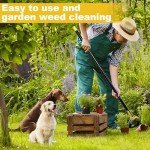 Adjustable Heavy-Duty Long-Handle Garden Hoe