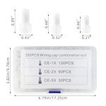 250 Pcs Insulated Wire Crimp Connectors Kit