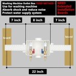Lidertik Washing Machine Outlet Box with Hammer Arrestors