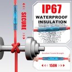 500 Pcs Waterproof Heat Shrink Butt Connectors
