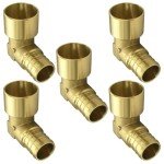 5PCS 3/4" Copper PEX Female Sweat Elbow Fittings