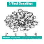 120 Pack Stainless Steel Pex Crimp Rings