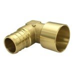 5PCS 3/4" Copper PEX Female Sweat Elbow Fittings