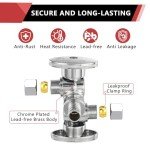 20-Pack Angle Stop Valves with Handles