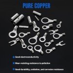 600pcs Non-Insulated Ring Terminal Connection Kit