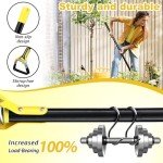 Adjustable Heavy-Duty Long-Handle Garden Hoe