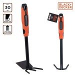 BLACK+DECKER 30cm Double Hoe with Ergonomic Handle