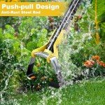 Adjustable Heavy-Duty Long-Handle Garden Hoe