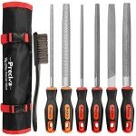 Preciva 7-Piece Metal File Set with Tool Bag
