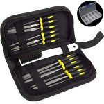 12-Piece Wood Rasp File Kit with Carrying Case