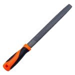Edward Tools 8" Half-Round Rasp with Rubber Handle