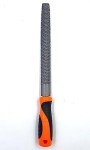 Edward Tools 8" Half-Round Rasp with Rubber Handle