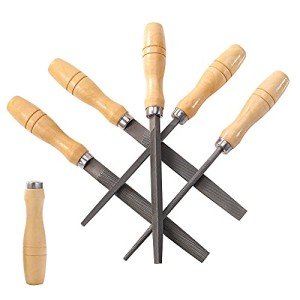 High Carbon Steel File Set with Wooden Handles