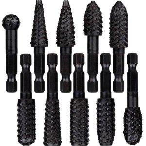 Wolfride 10-Piece Rotary Rasp File Set