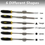 6-Piece Carbon Steel Metal File Set