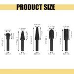 5-Piece Rotary Drill Bit Set for Woodworking