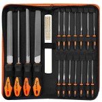 19-Piece Metal File Set with Portable Case