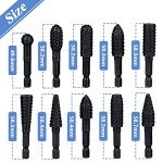 Mesee 10-Piece Rotary Burr Rasp Set for Woodworking