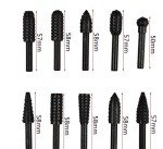 10PCS Woodworking Twist Drill Bits Set, 6.3mm