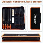 19-Piece Metal File Set with Portable Case